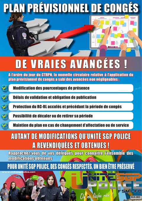 Aperçu — Plan Prévisionnel de congés : De vraies avancées !