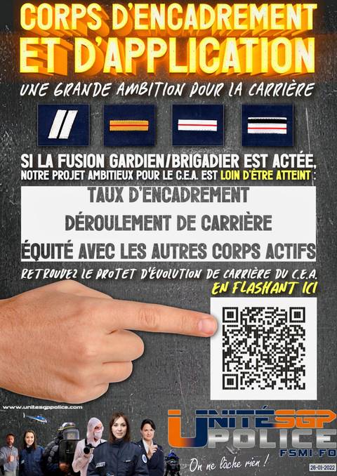Aperçu — Corps d’encadrement et d’Application : Une grande ambition pour la carrière