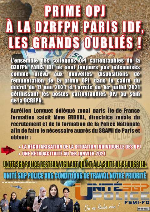 Aperçu — PRIME OPJ A LA DZRFPN PARIS IDF, les grands oubliés !
