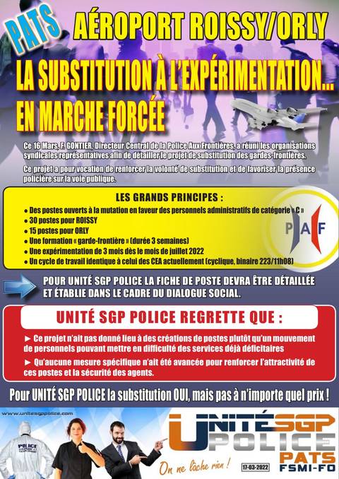 Aperçu — Aéroport ROISSY / ORLY : La substitution à l’expérimentation... En marche forcée