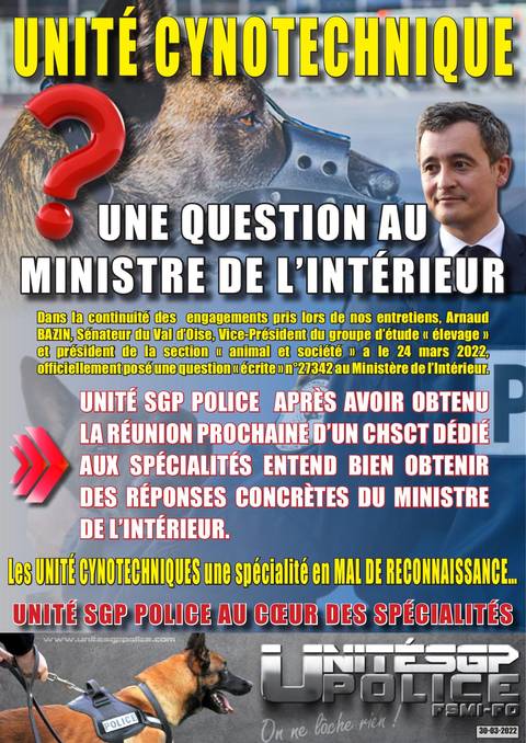 Aperçu — Une question au Ministère de l’intérieur