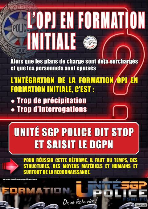 Aperçu — L’OPJ en formation initiale