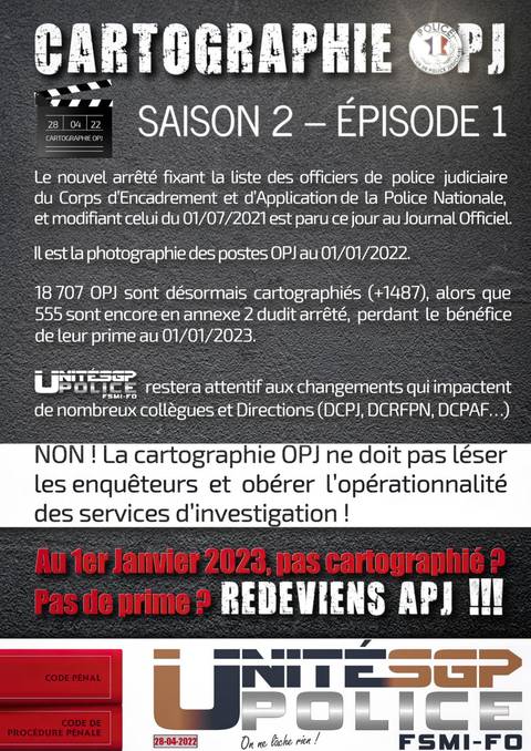 Aperçu — CARTOGRAPHIE OPJ : SAISON 2 – ÉPISODE 1