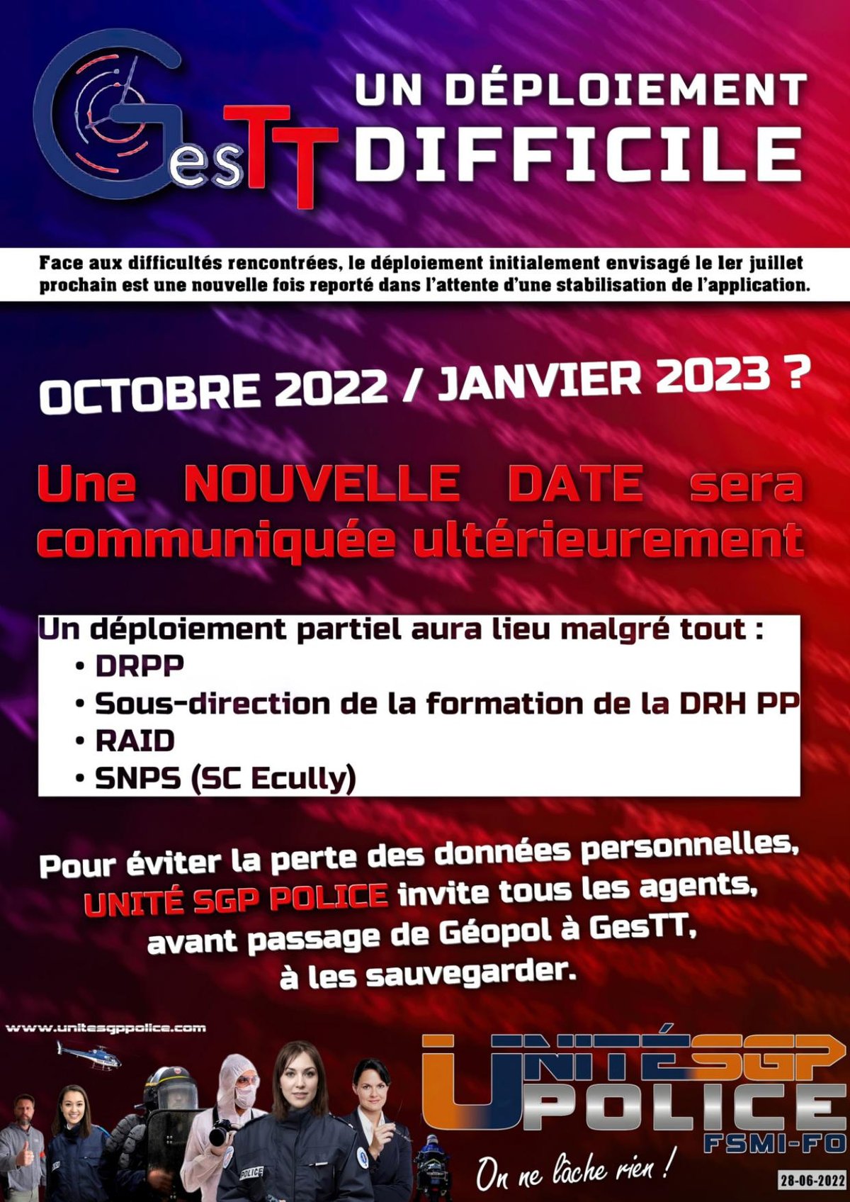 GesTT, un déploiement difficile
