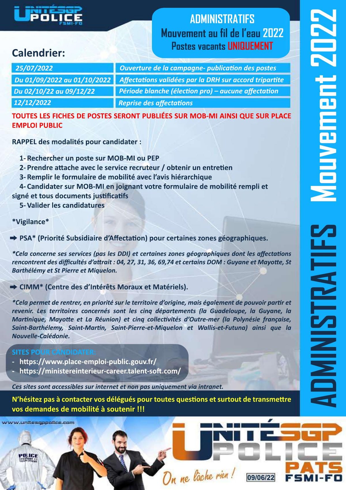 Mouvement Personnel Administratif 2022