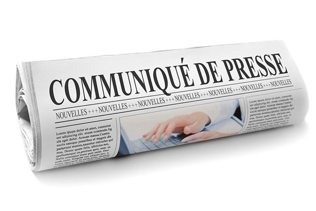 communiqué de presse
