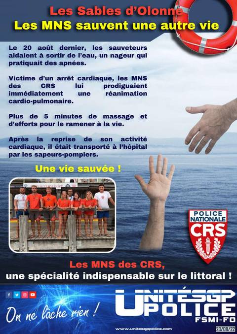Aperçu — Les Sables d’Olonne - Les MNS sauvent une autre vie