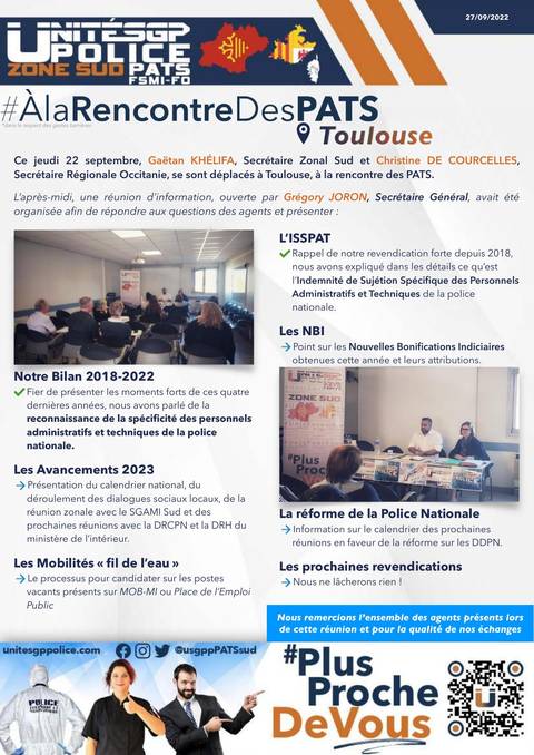 Aperçu — A la rencontre des PATS de Toulouse