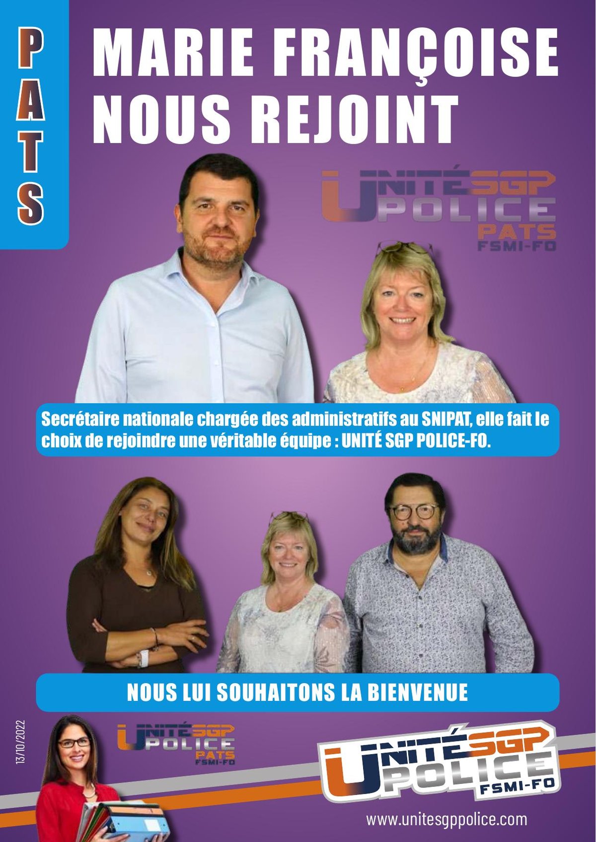 Marie Françoise nous rejoint