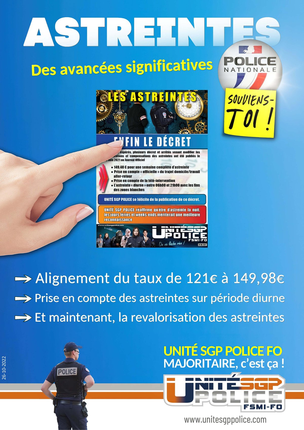 BILAN GÉNÉRAL : Astreintes, des avancées significatives !