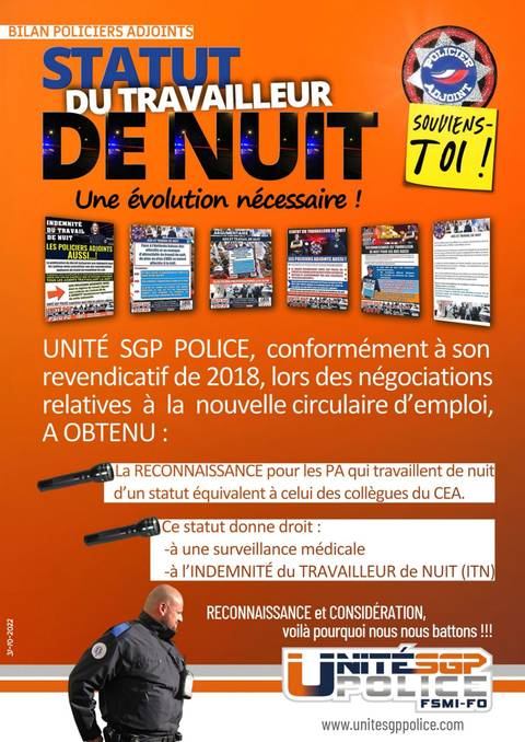 Aperçu — BILAN PA : Statut du travailleur de nuit, une évolution nécessaire