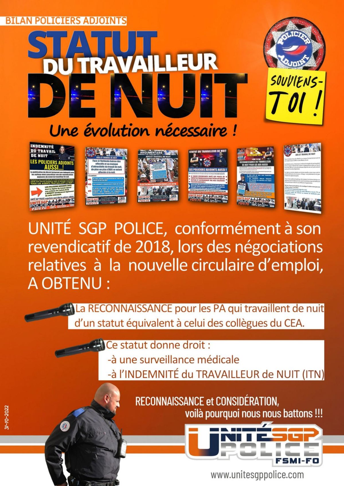 BILAN PA : Statut du travailleur de nuit, une évolution nécessaire