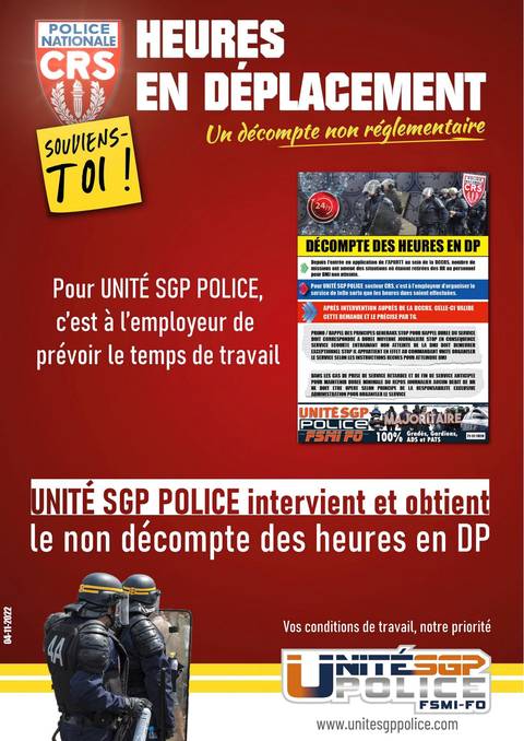 Aperçu — BILAN CRS : Heures en déplacement, un décompte non réglementaire