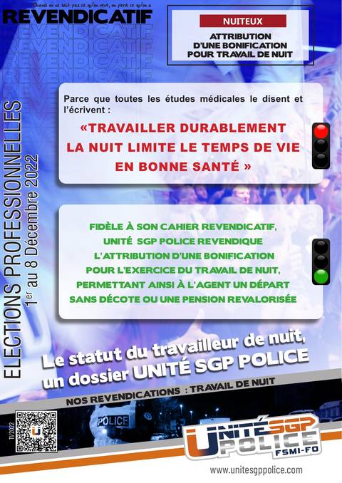 Aperçu — ATTRIBUTION D’UNE BONIFICATION POUR TRAVAIL DE NUIT
