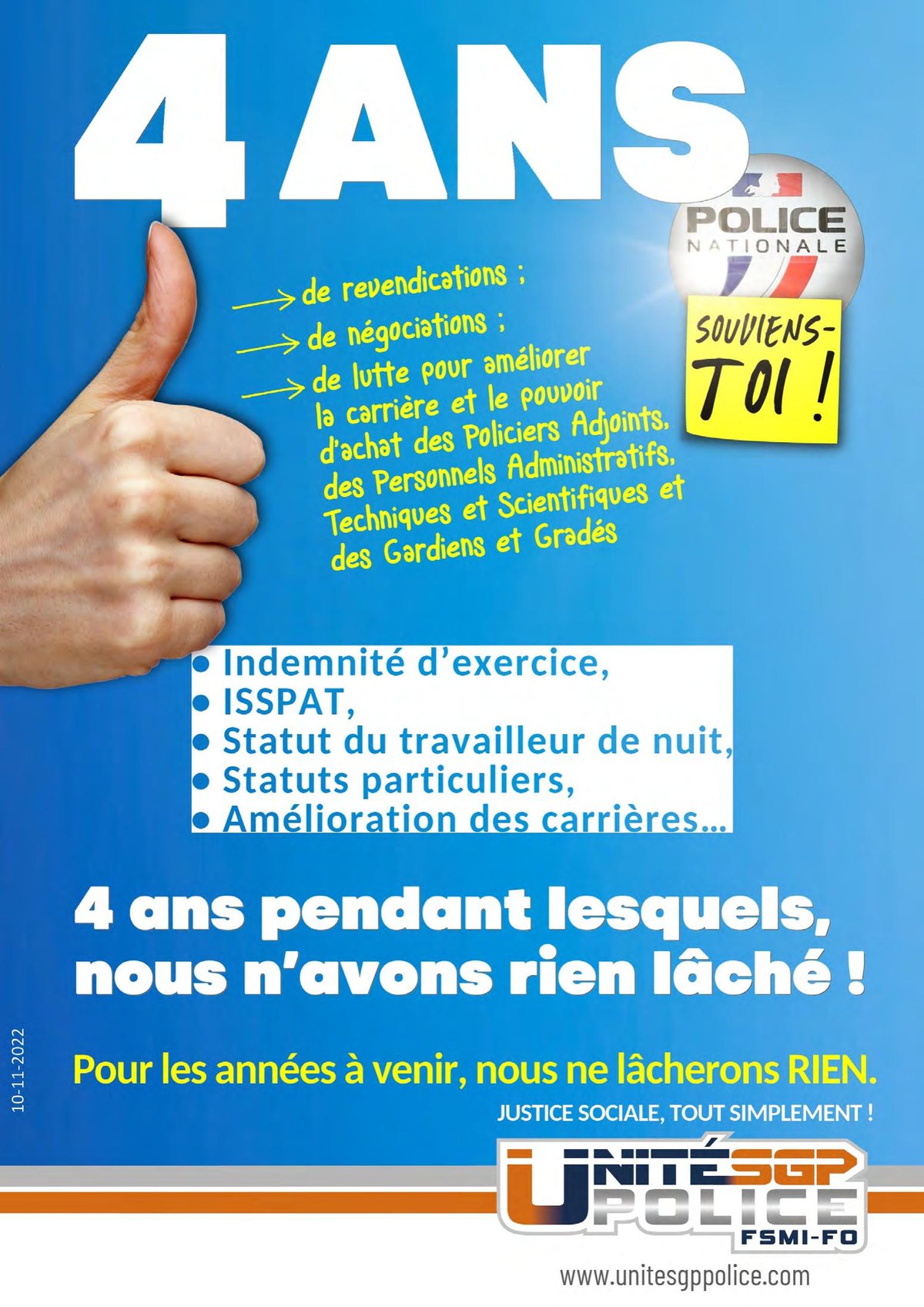 Bilan Général : 4 ANS !