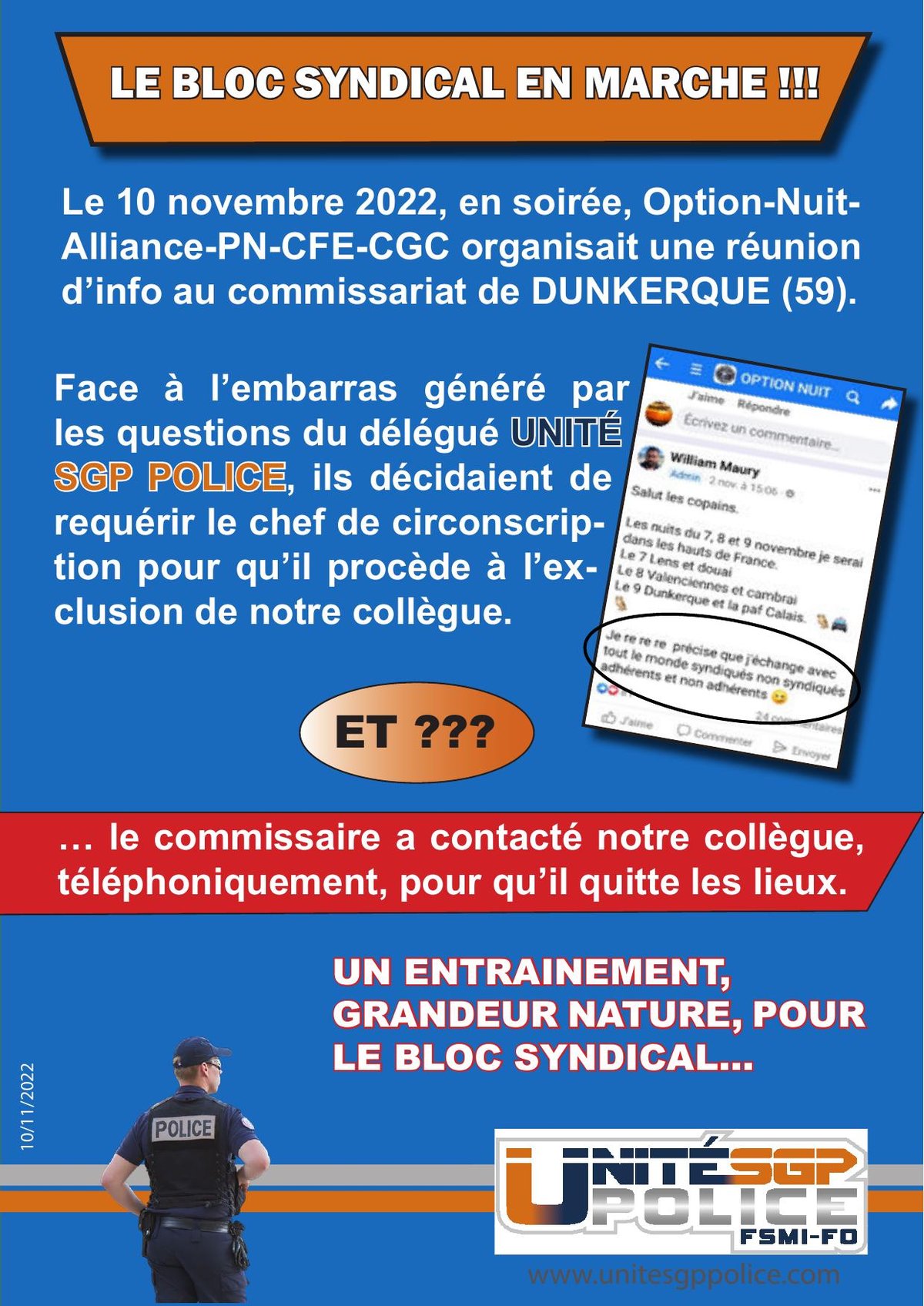 Le bloc syndical en marche !!!
