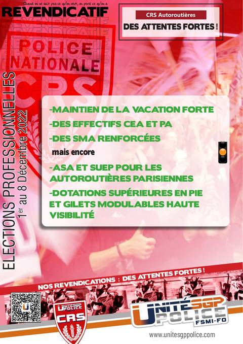 Aperçu — Revendicatif : CRS Autoroutières