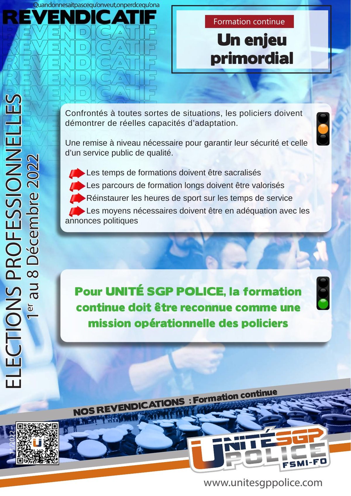 Revendicatif : formation continue, un enjeu primordial