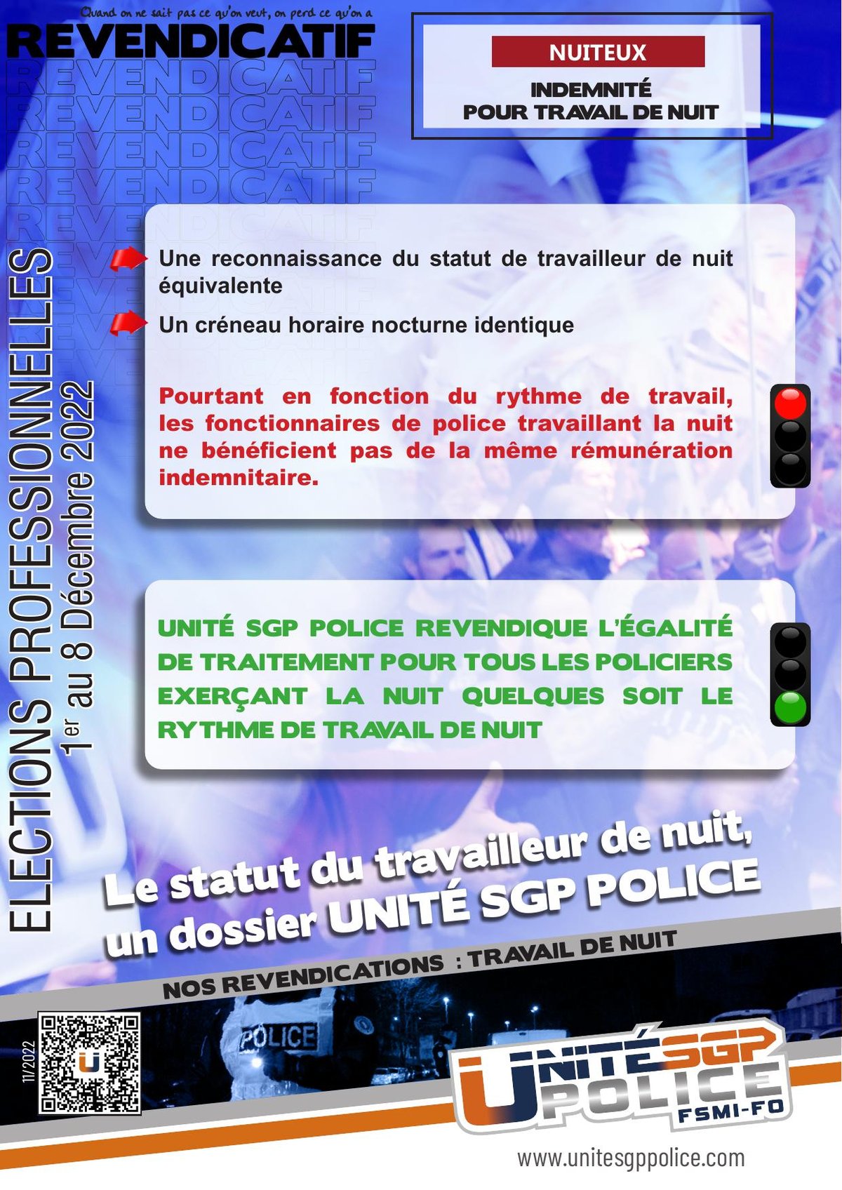 INDEMNITÉ POUR TRAVAIL DE NUIT
