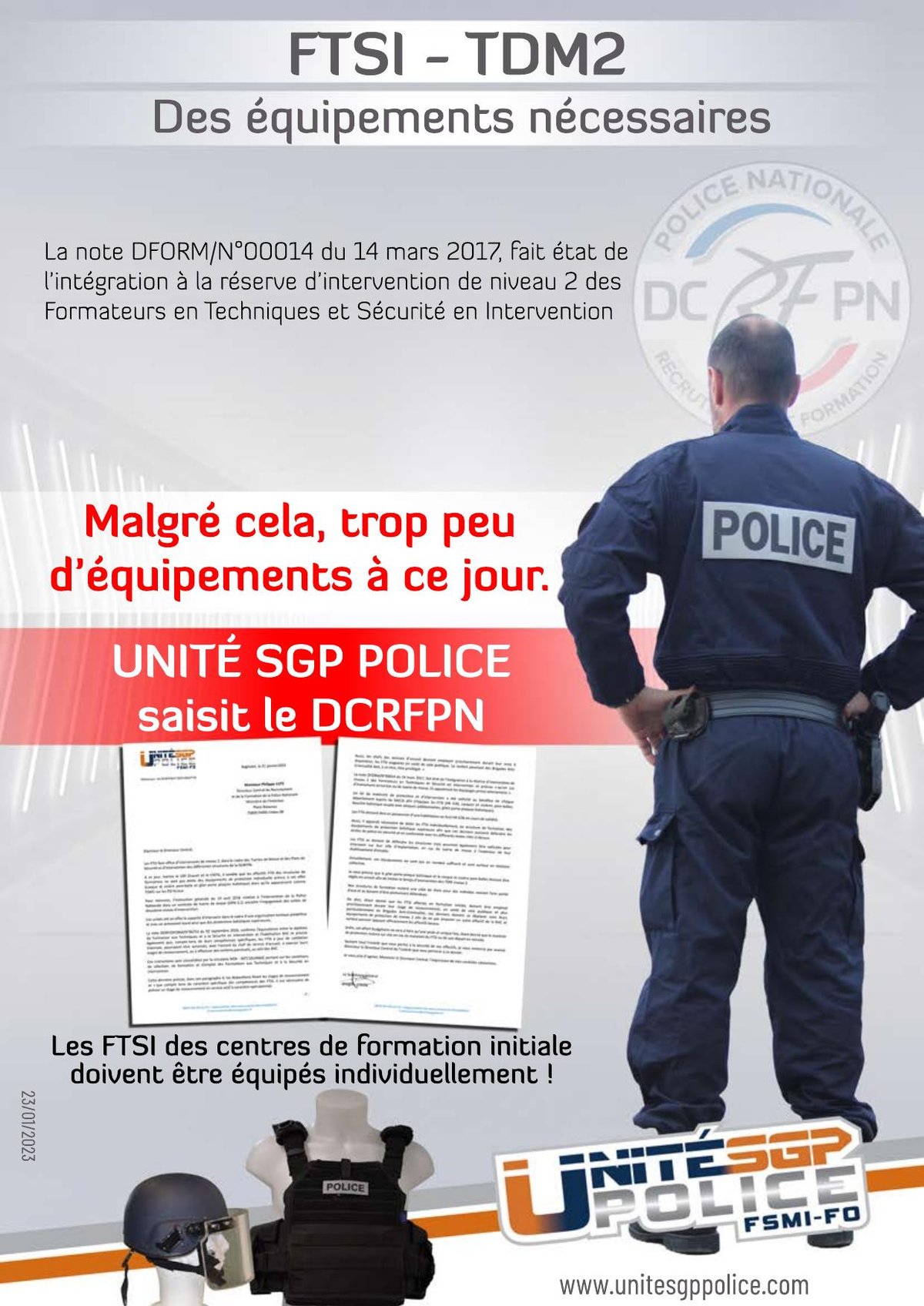 FTSI - TDM2, Des équipements nécessaires