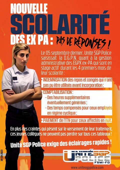 Aperçu — Nouvelle Scolarité des ex PA : Pas de réponses !