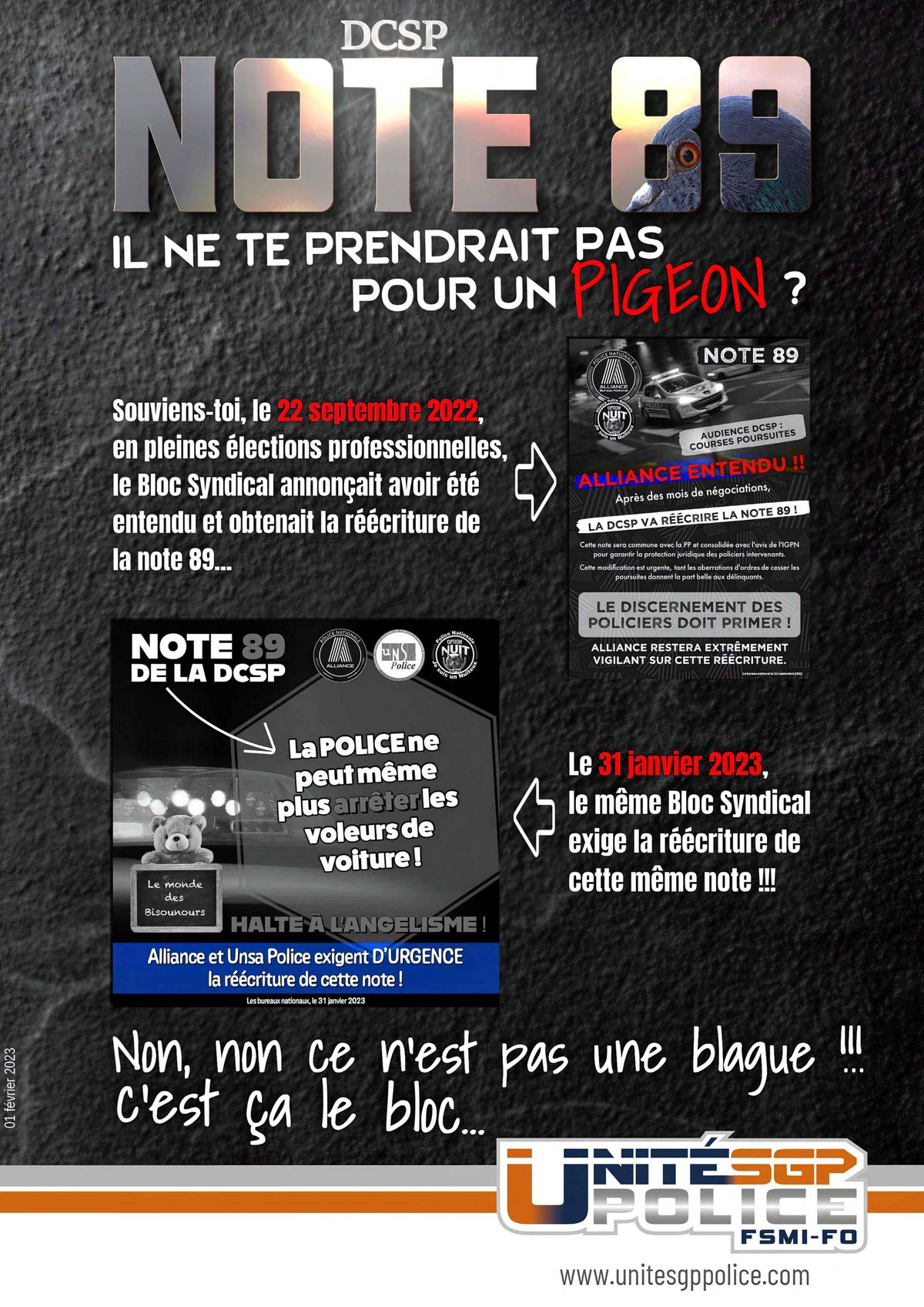 Note 89 DCSP : Il ne te prendrait pas pour un pigeon ?