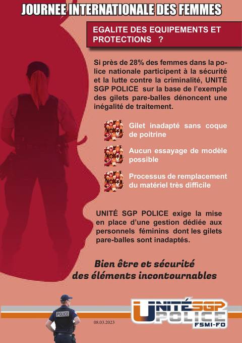 Aperçu — Journée internationale des femmes 2023 : égalité des équipements et protections