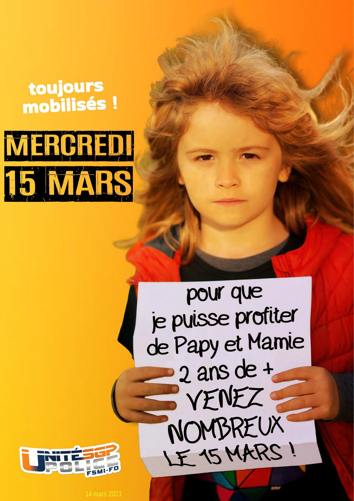 Réforme des retraites : 15 MARS VENEZ NOMBREUX !