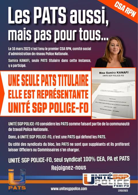 Aperçu — Les PATS aussi, mais pas pour tous…