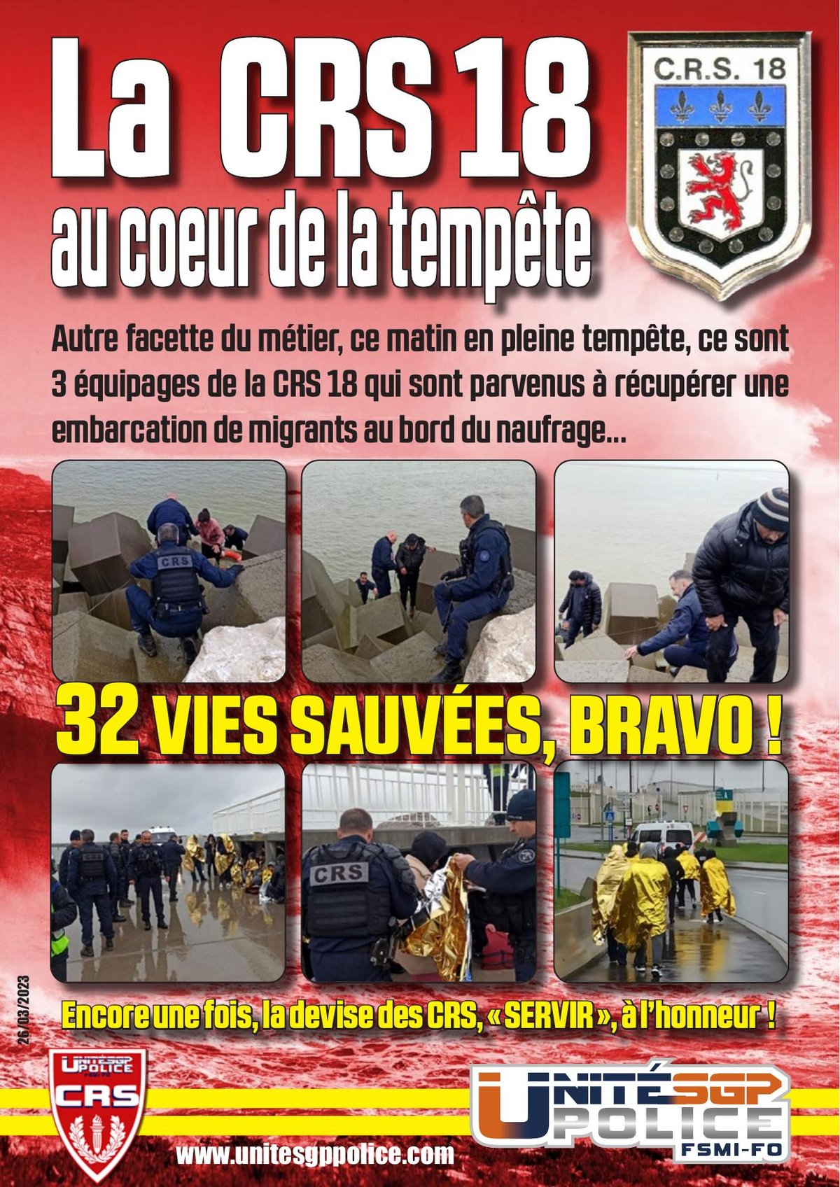 La CRS 18 au cœur de la tempête