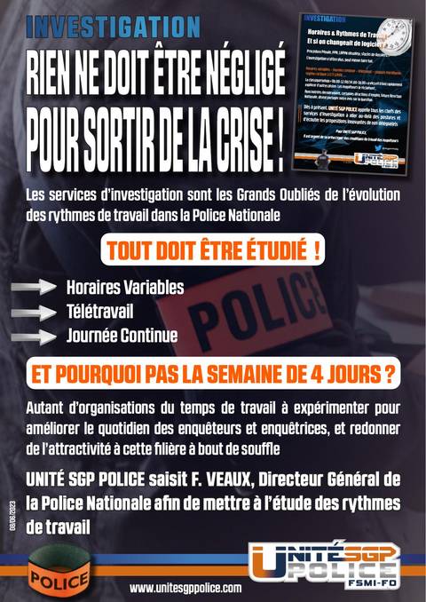 Aperçu — INVESTIGATION, RIEN NE DOIT ÊTRE NÉGLIGÉ POUR SORTIR DE LA CRISE !