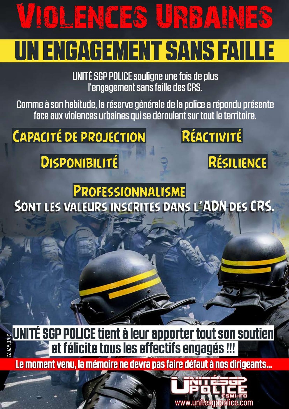 Violences Urbaines - Un engagement sans faille