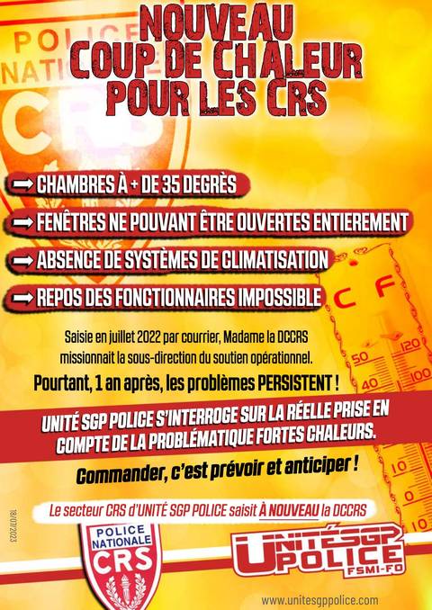 Aperçu — NOUVEAU COUP DE CHALEUR POUR LES CRS