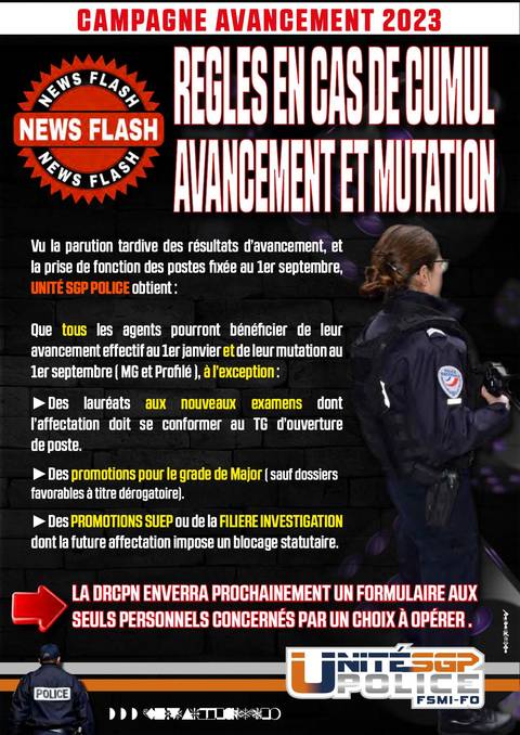 Aperçu — Avancement et mutations 2023