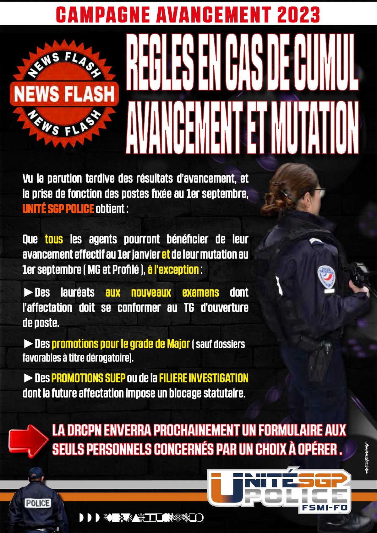 Avancement et mutations 2023