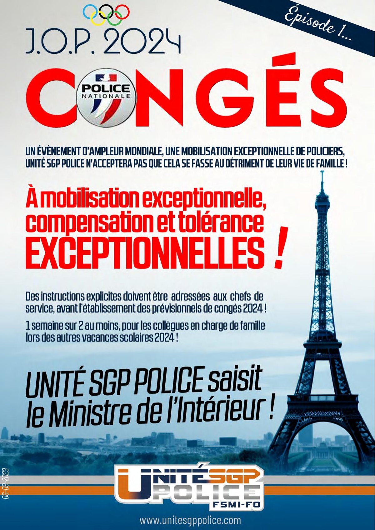 J.O.P. 2024 : Congés Épisode 1