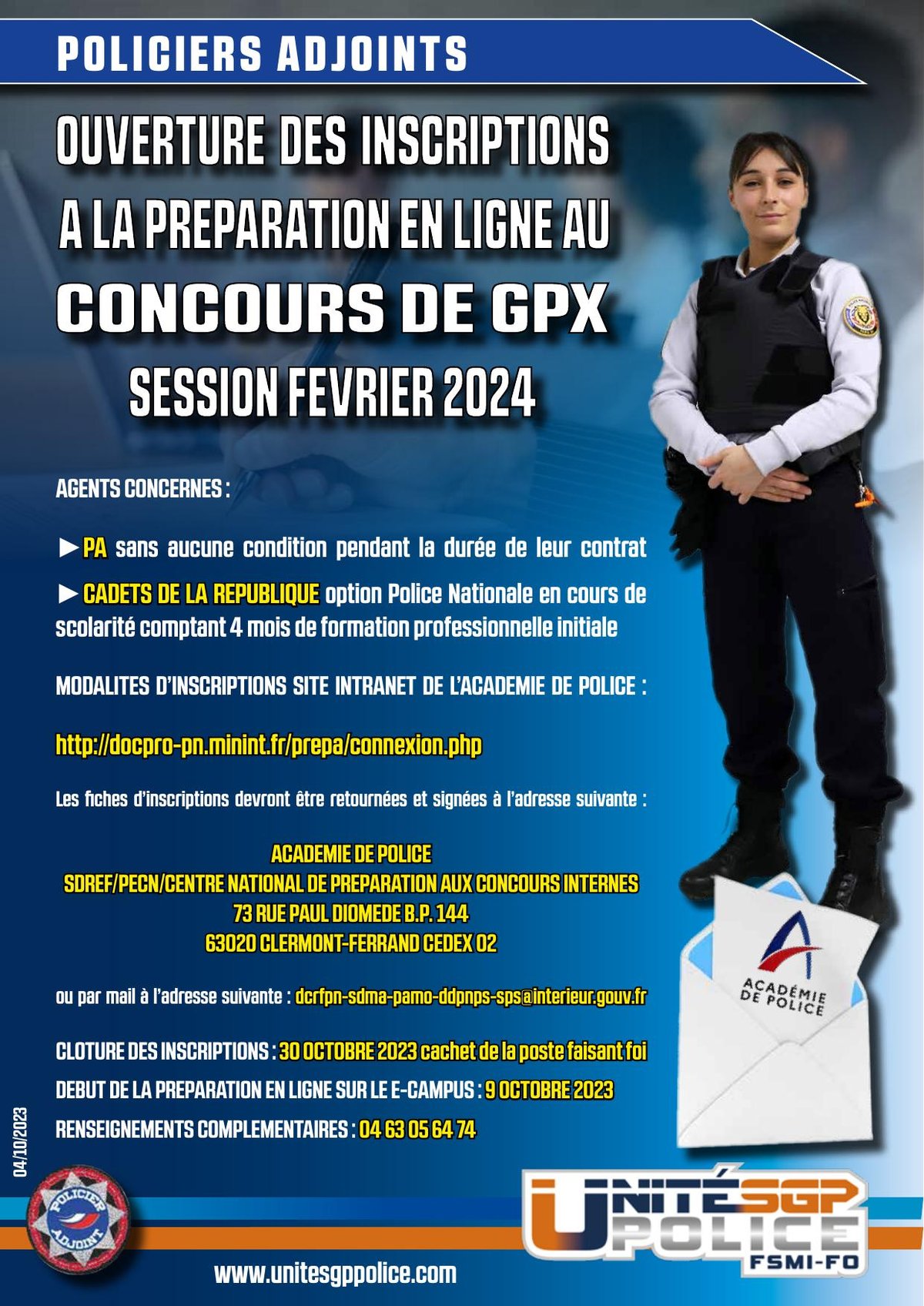 CONCOURS DE GPX - SESSION FEVRIER 2024