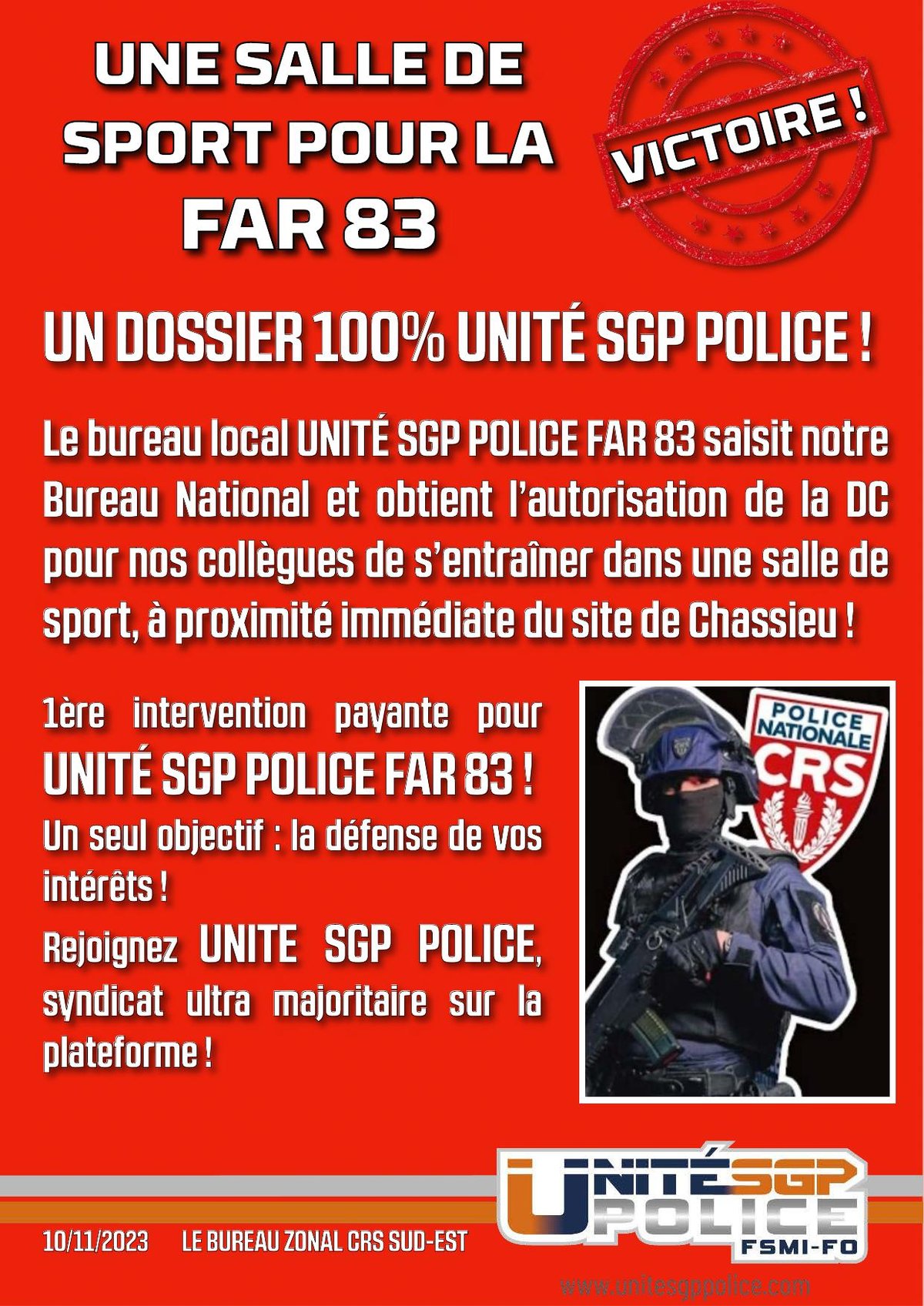 UNE SALLE DE SPORT POUR LA FAR 83