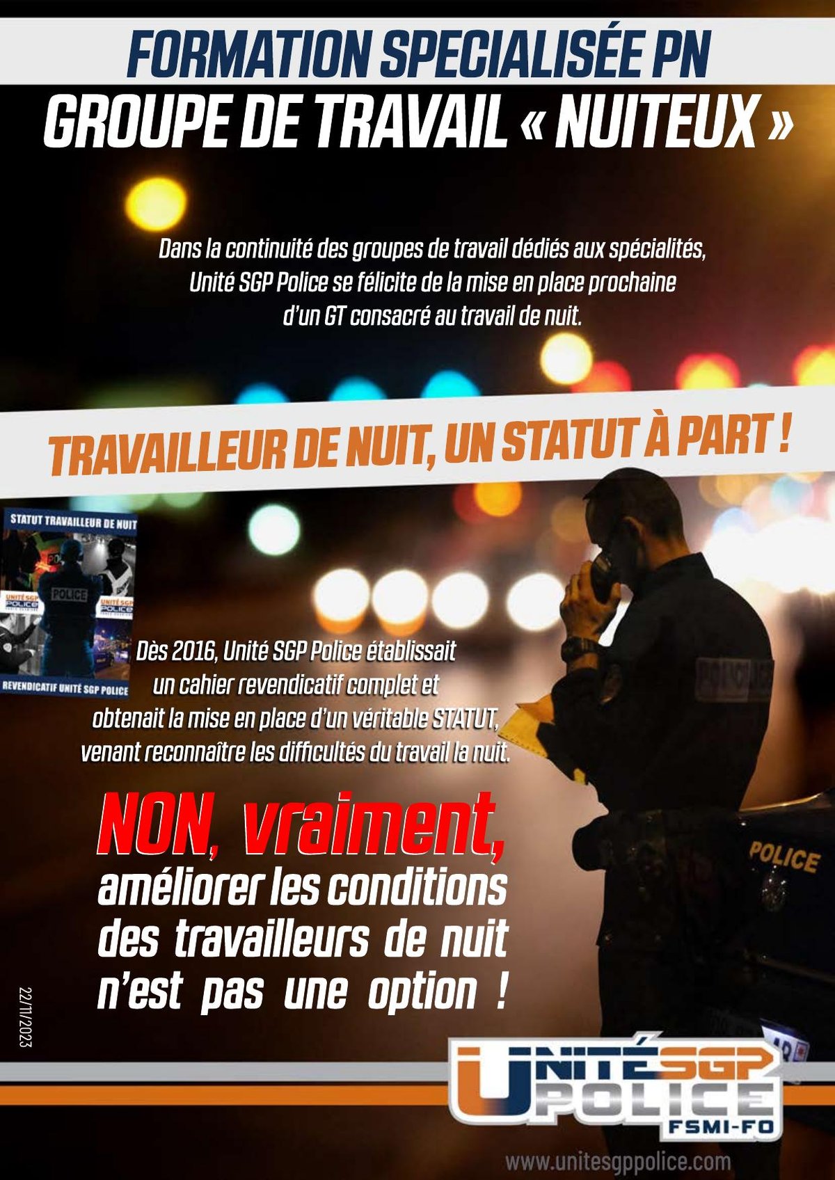 Formation Spécialisée PN - Groupe de travail "Nuiteux"