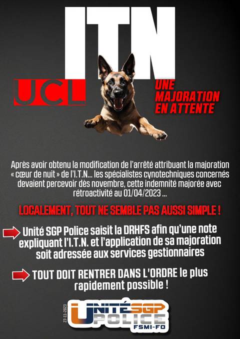 Aperçu — ITN UCL : Une majoration en attente