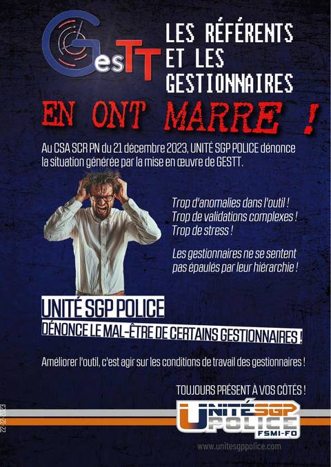 Aperçu — GESTT : LES RÉFÉRENTS ET LES GESTIONNAIRES EN ONT MARRE !
