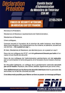 DÉCLARATION PRÉALABLE CSA MI 22 mai 2024