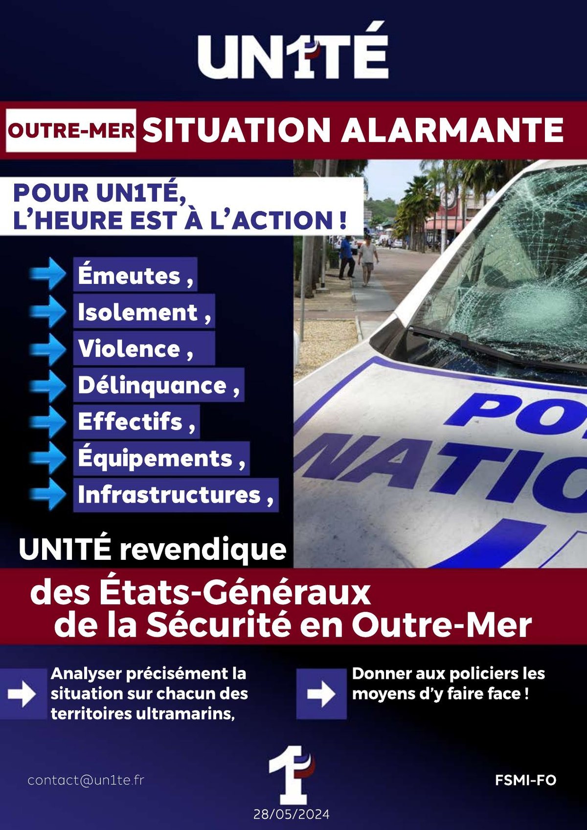 Outre-Mer, SITUATION ALARMANTE - Pour UN1TÉ, l’heure est à l’action !