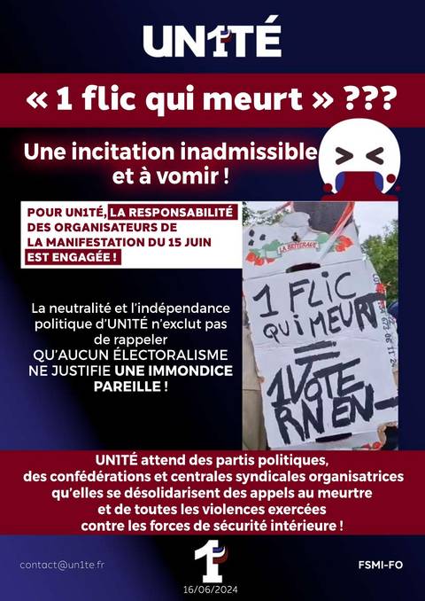 Aperçu — "1 flic qui meurt"???