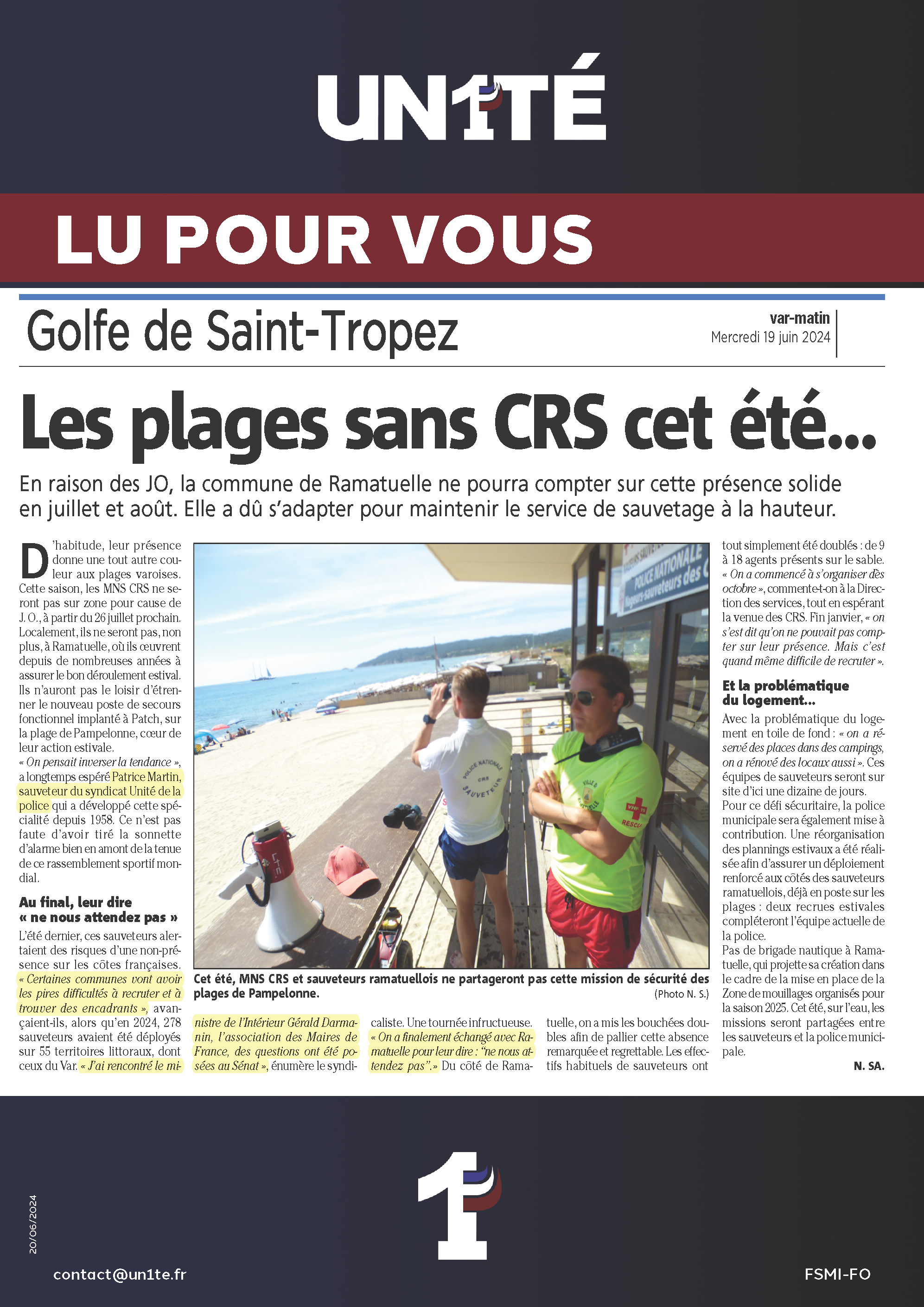 Lu pour vous