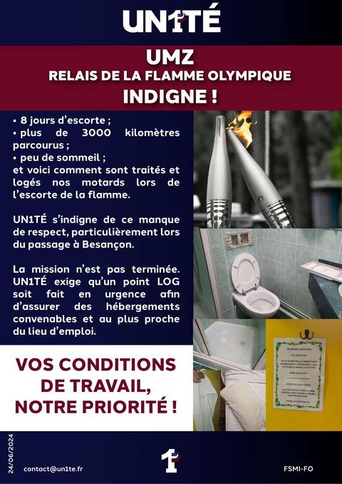 Aperçu — UMZ RELAIS DE LA FLAMME OLYMPIQUE INDIGNE !
