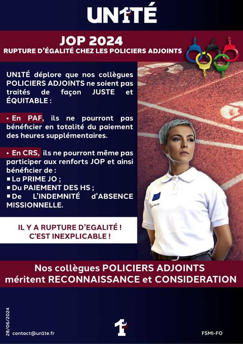 Aperçu — JOP 2024 - Rupture d’égalité chez les policiers adjoints