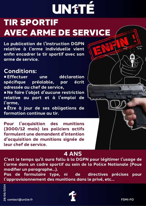 Aperçu — Tir sportif avec arme de service