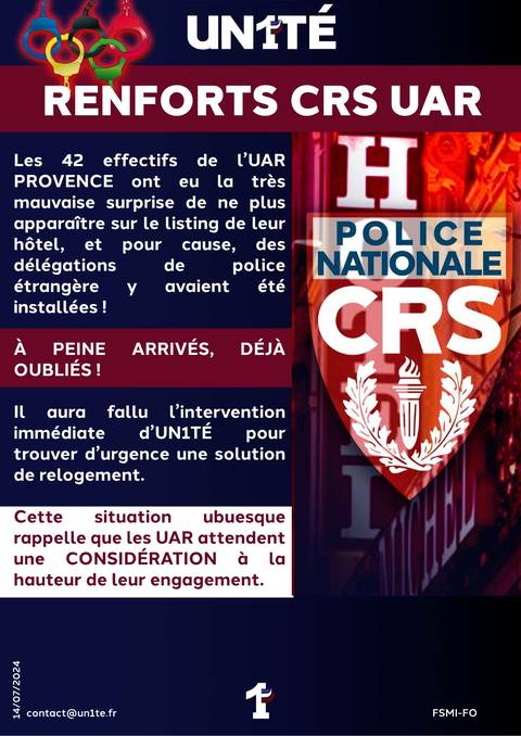 Aperçu — RENFORTS CRS UAR