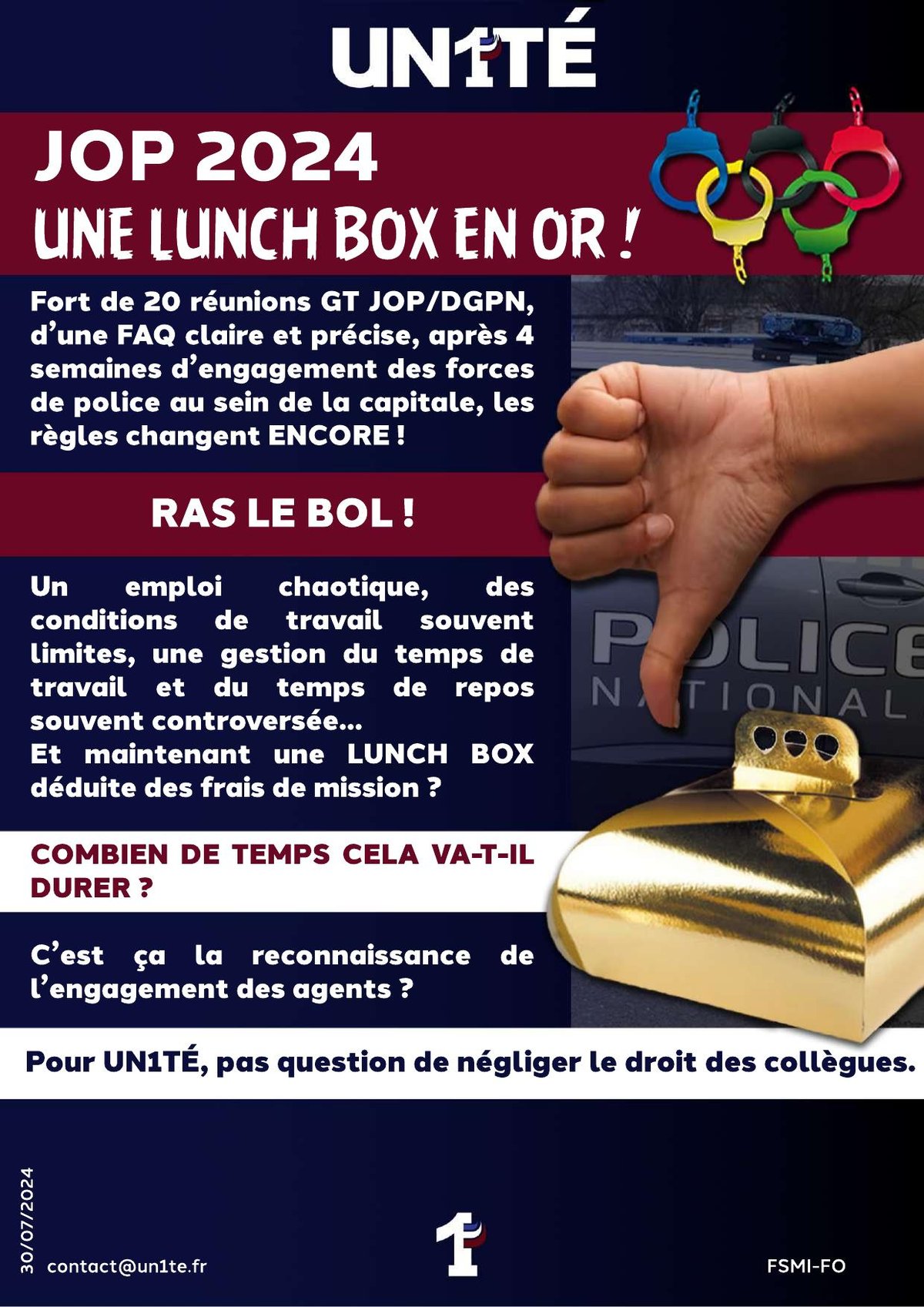 JOP  2024 - Une lunch box en or !!!